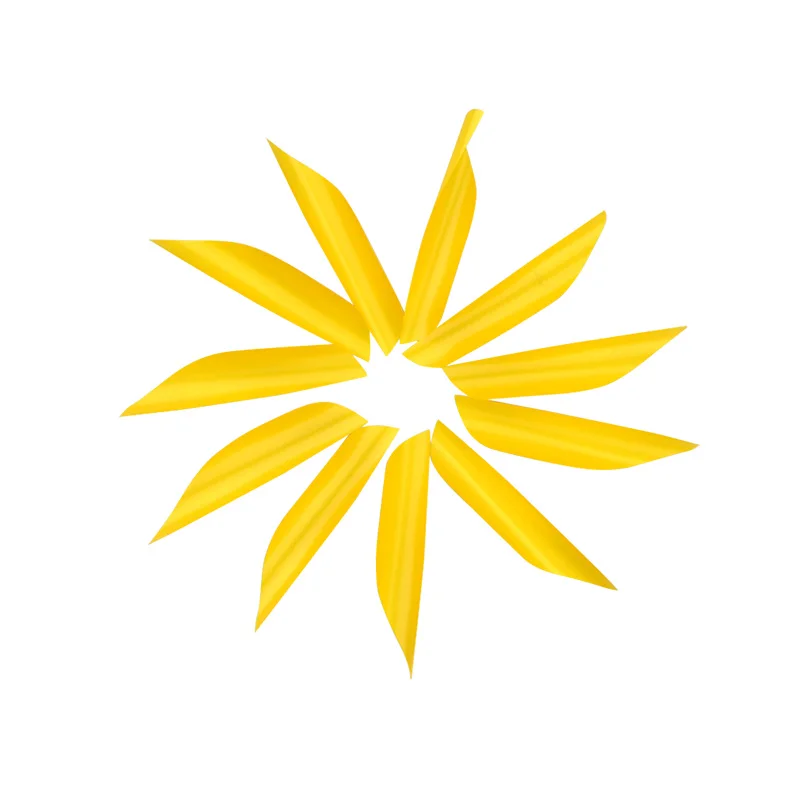 50Pcs Archery Spiral Feather Diy Spin Vans 1.75 Inch Plastic Right Wing Carbon Aluminum Arrow Bow Shooting Hunting Accessories